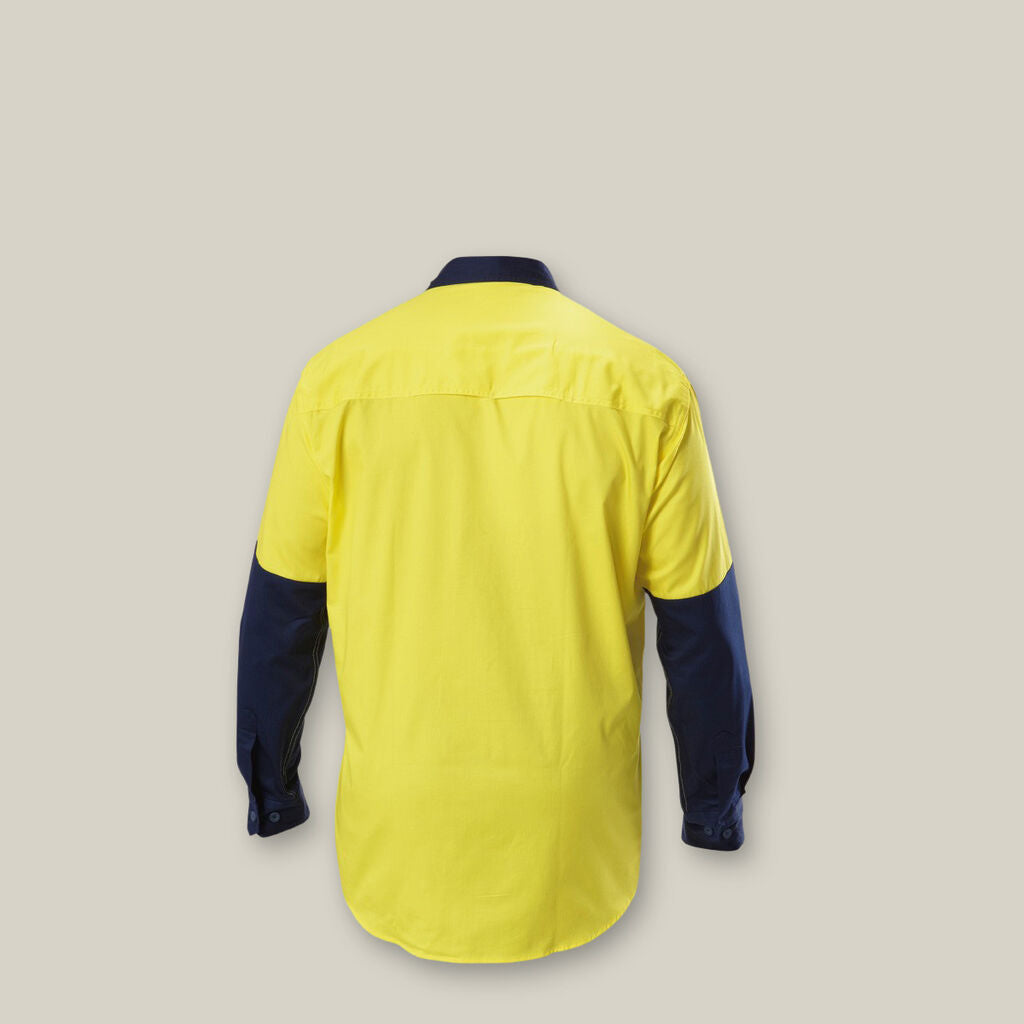 Hard Yakka Y07558 Koolgear Hi-vis 2 Tone Vented Long Sleeve Shirt
