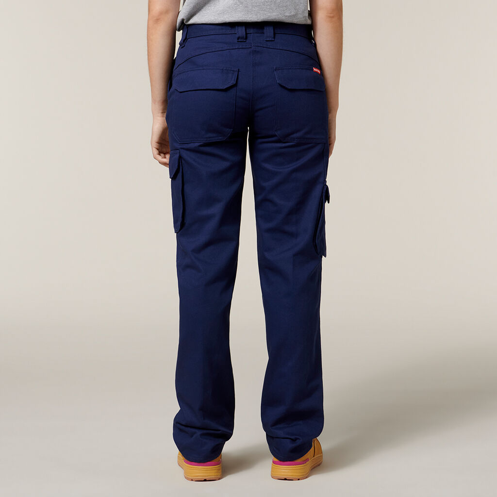 Hard Yakka Y08850 Women's Foundations Drill Cargo Pant-Navy