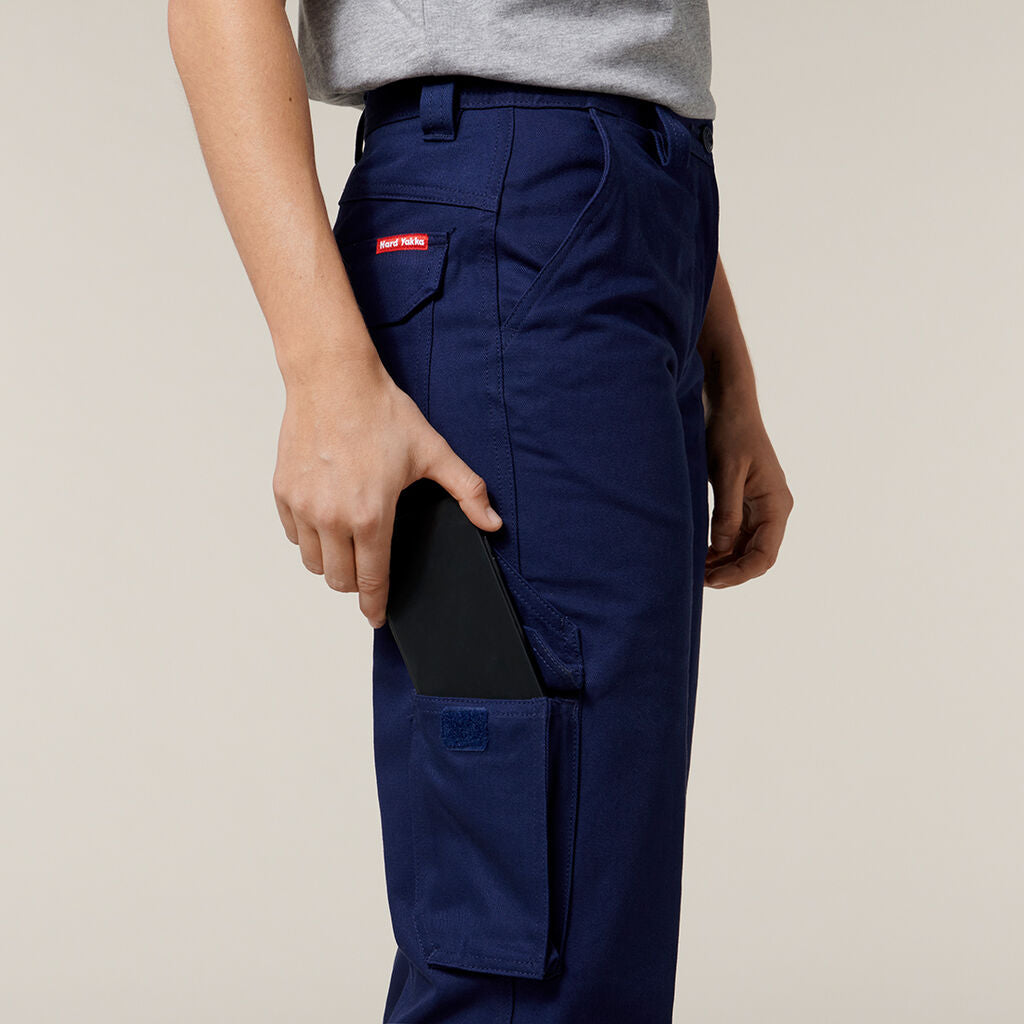 Hard Yakka Y08850 Women's Foundations Drill Cargo Pant-Navy