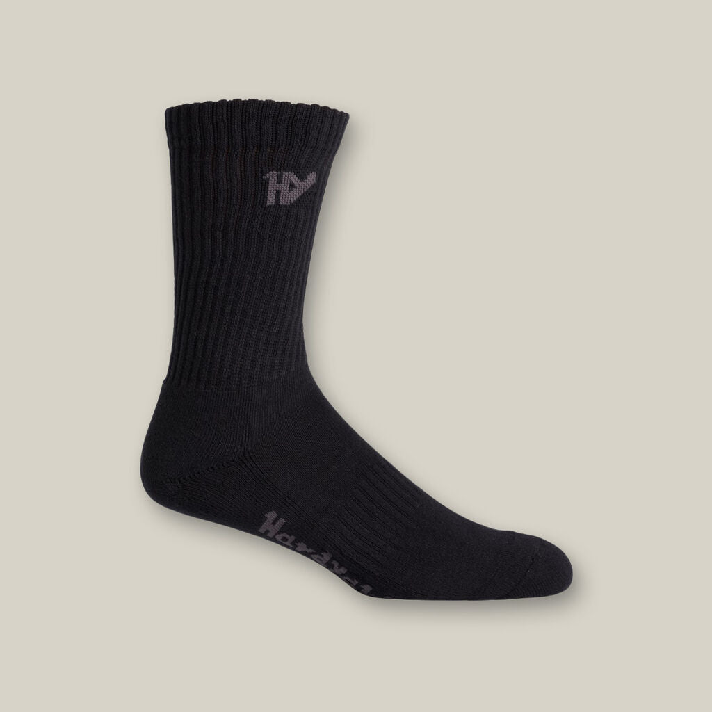 Hard Yakka Y20035 Crew Socks 5-pack-Size 7-12