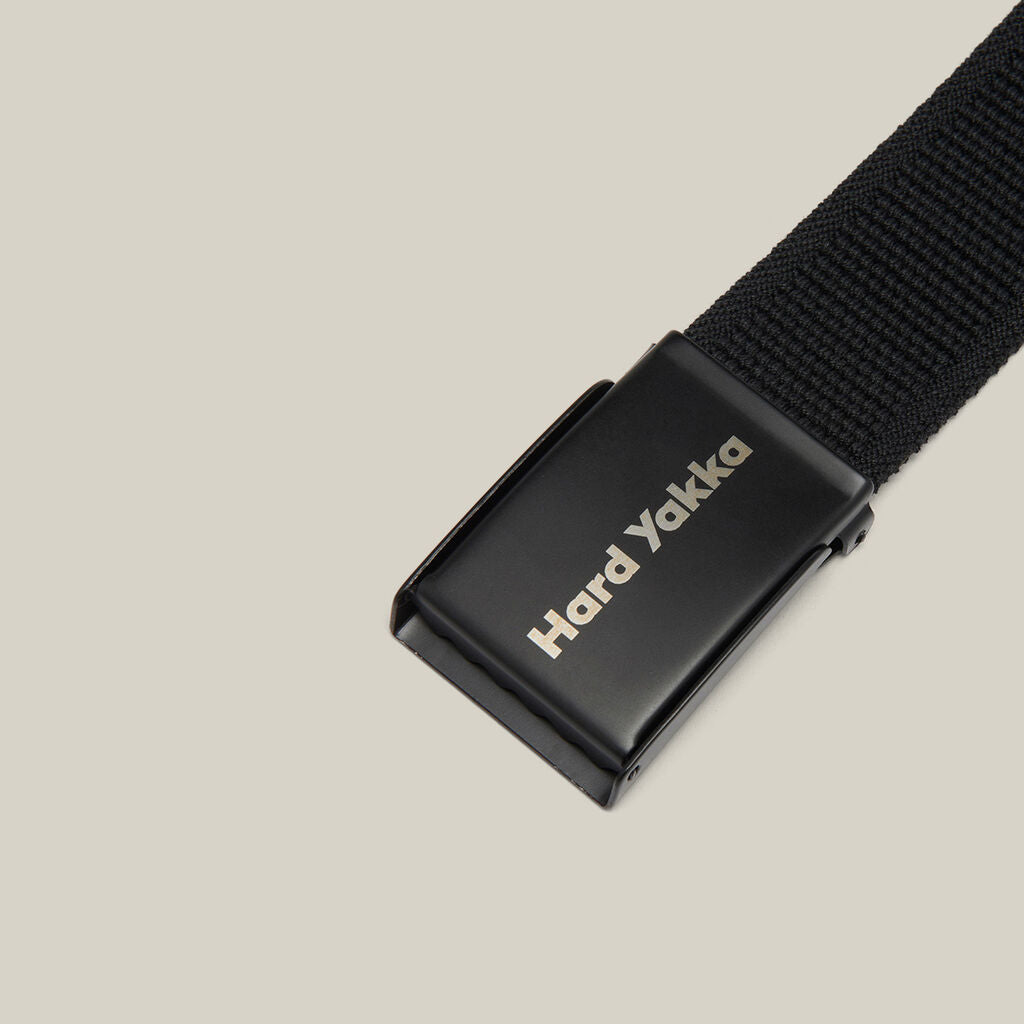 Hard Yakka Y26791 Stretch Webbing Belt-Black