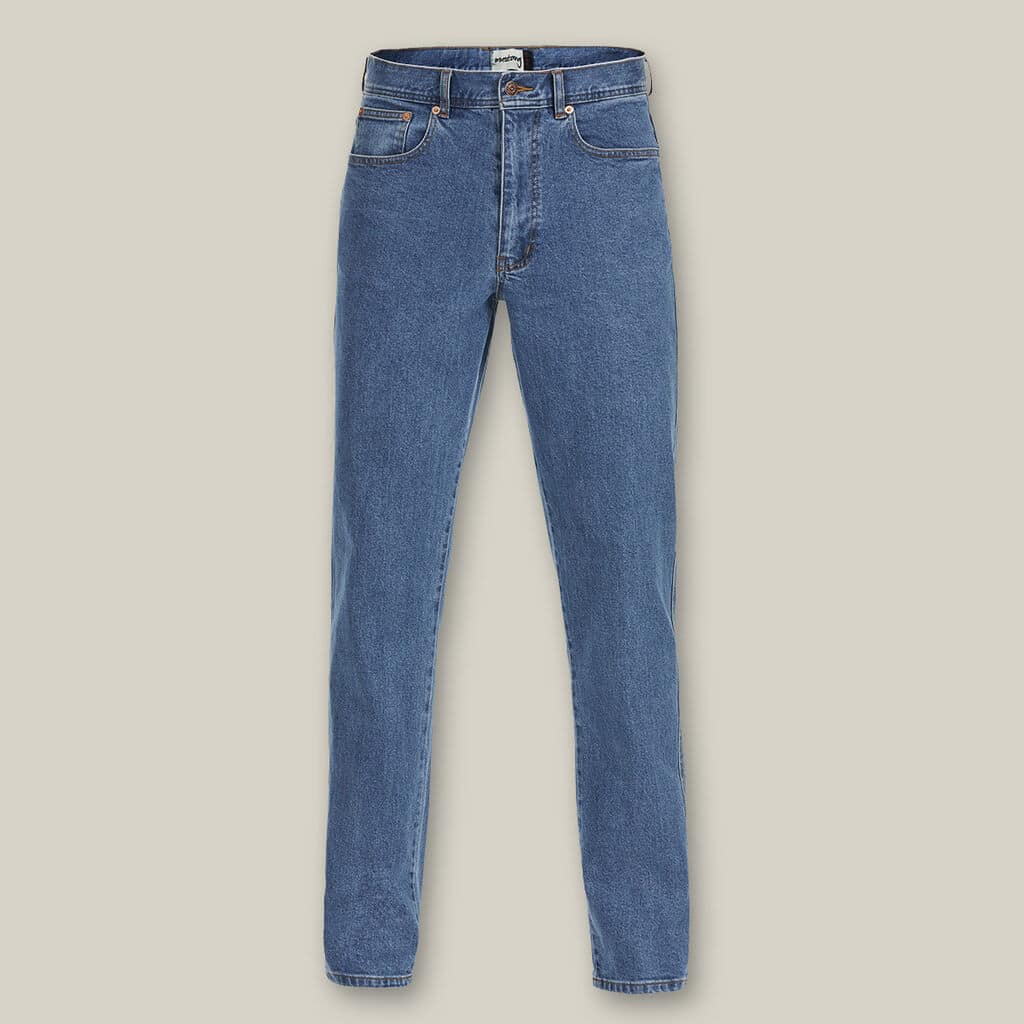 Hard Yakka Y43245 Mustang Regular Fit Stretch Work Jean -Stonewash