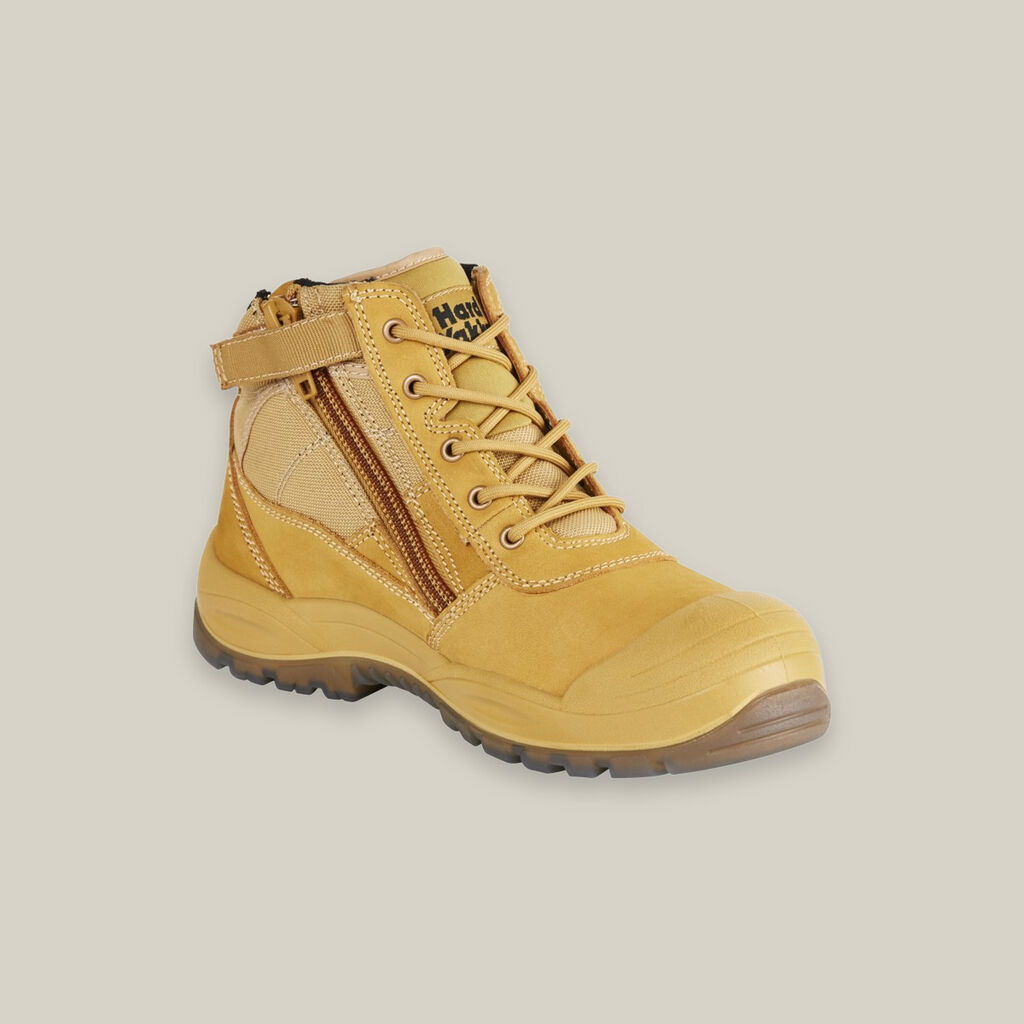 Hard Yakka Y60120 Utility Zip Safety Boot Wheat