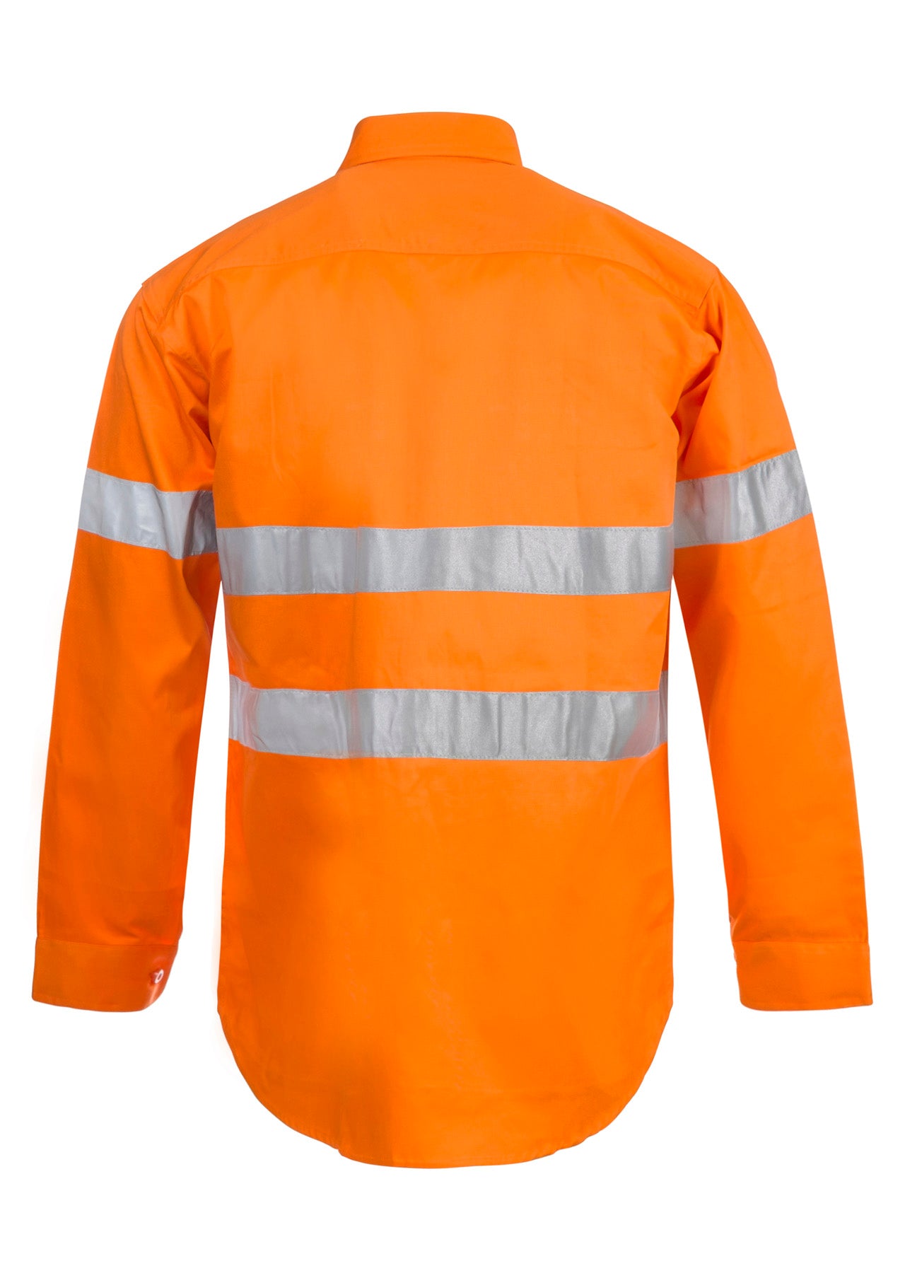 Workcraft WS4002 Hi vis L/s Cotton Drill Shirt With CSR Reflective Tape