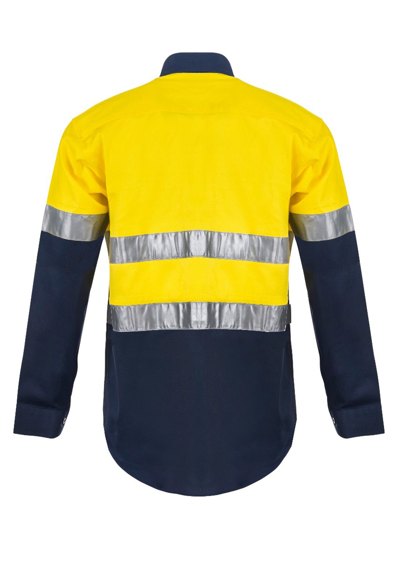 Workcraft WS3028 Hi vis Two Tone Long Sleeve Cotton Drill Shirt