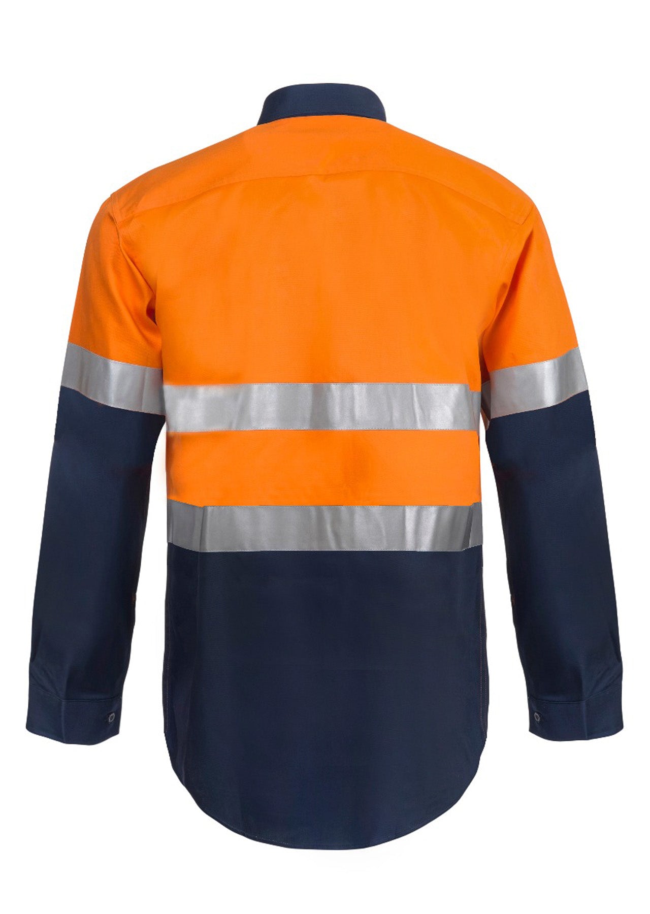 Workcraft WS6030 Lightweight Hi vis Two Tone L/s Vented Cotton Drill Shirt