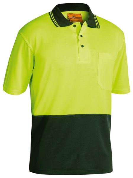 BISLEY BK1234 TWO TONE HI-VIS POLO S/S SHIRT