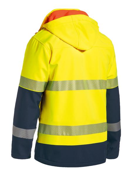 Bisley BJ6934T Taped Two Tone Hi-vis Ripstop Softshell Jacket