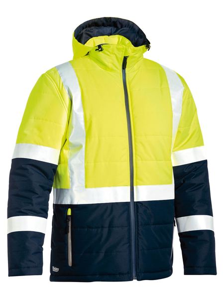 Bisley BJ6929HT Taped Two Tone Hi-Vis Puffer Jacket