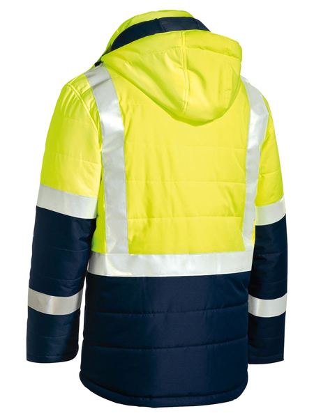 Bisley BJ6929HT Taped Two Tone Hi-Vis Puffer Jacket