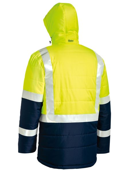 Bisley BJ6929HT Taped Two Tone Hi-Vis Puffer Jacket