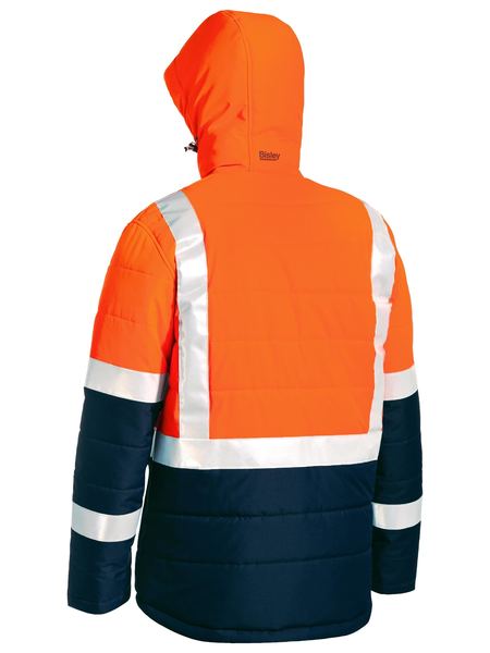 Bisley BJ6929HT Taped Two Tone Hi-Vis Puffer Jacket