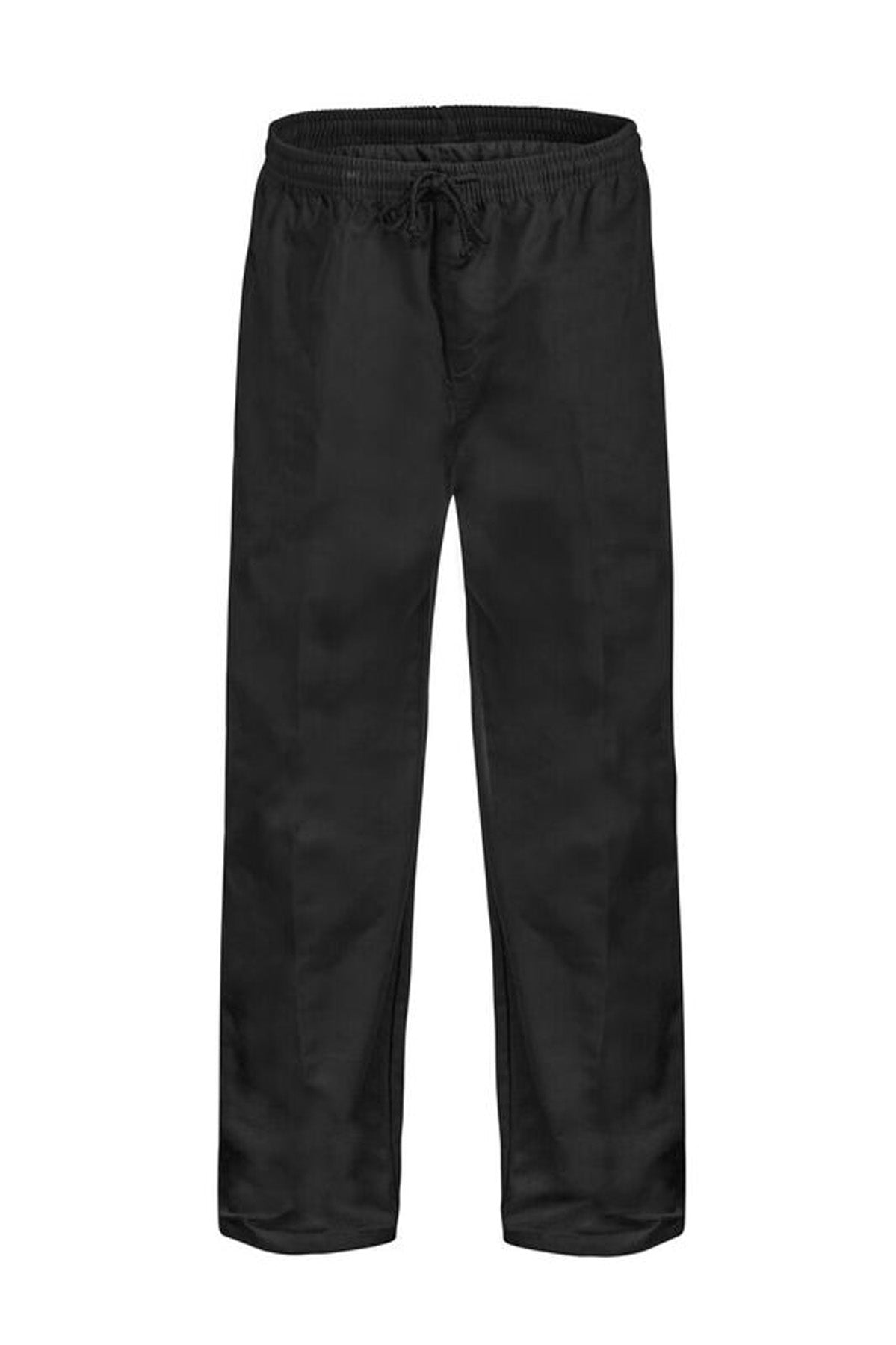 Workcraft WP3004 Food Industry Unisex Elastic Drawstring Pant-Black