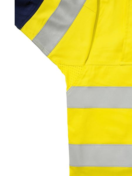 Bisley BS6448T 3m Taped Two Tone Hi-vis Men's Industrial Cool Vented Shirt