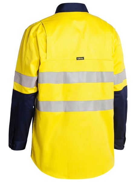 Bisley BS6448T 3m Taped Two Tone Hi-vis Men's Industrial Cool Vented Shirt