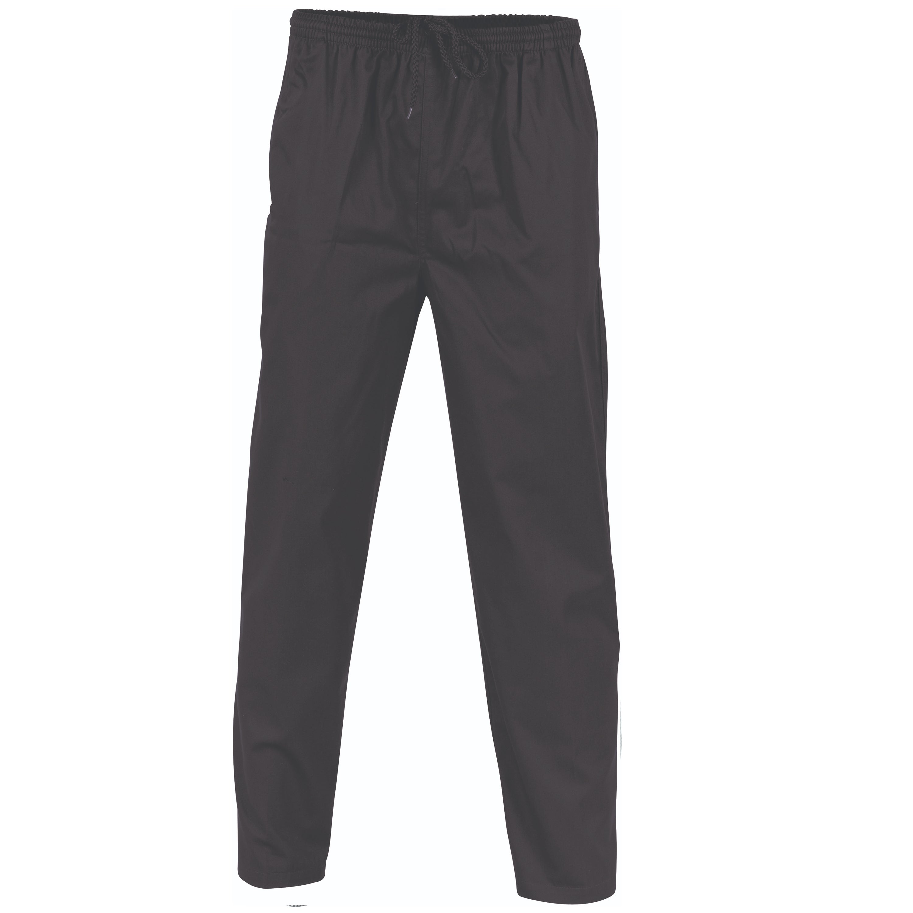 DNC 1501 Polyester Cotton Drawstring Chef Pants - Black