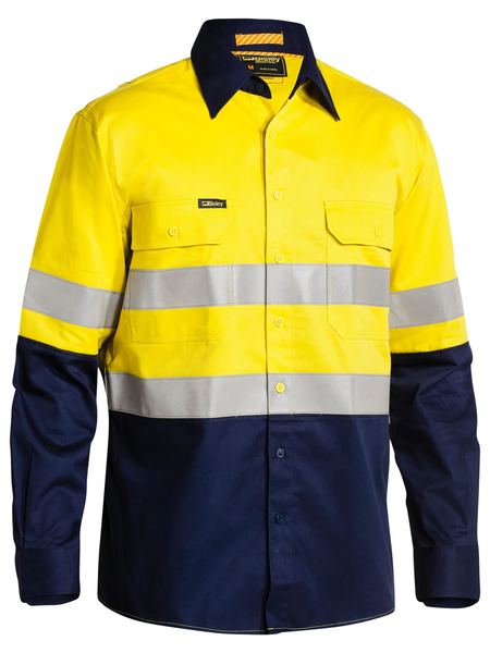 Bisley BS6448T 3m Taped Two Tone Hi-vis Men's Industrial Cool Vented Shirt