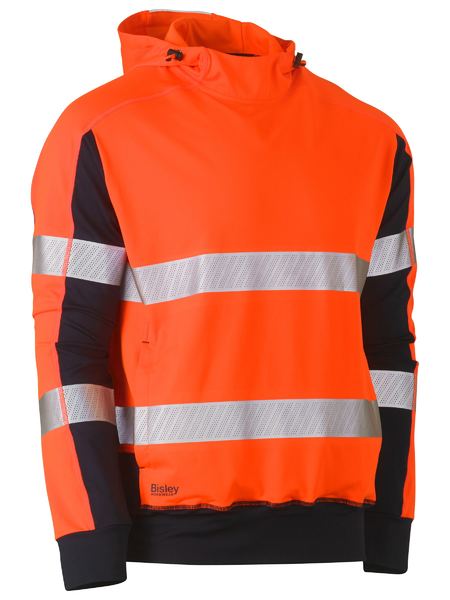 Bisley BK6815T Taped Two Tone Hi-vis Contrast 4-way Stretch Hoodie