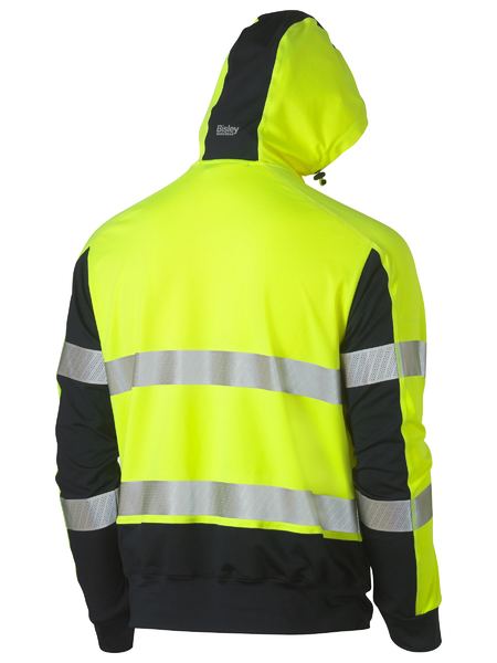 Bisley BK6815T Taped Two Tone Hi-vis Contrast 4-way Stretch Hoodie