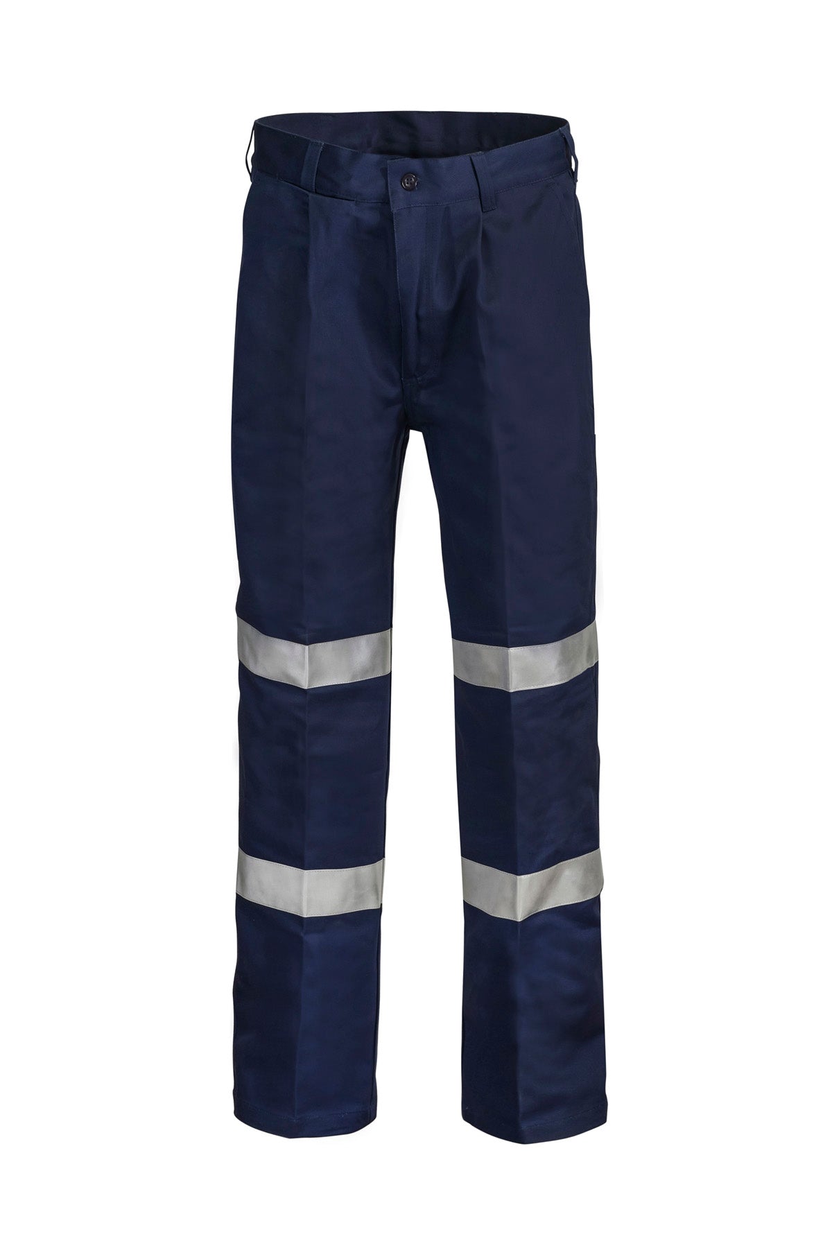 Workcraft WP4006 Reflective Single Pleat Cotton Drill Trouser