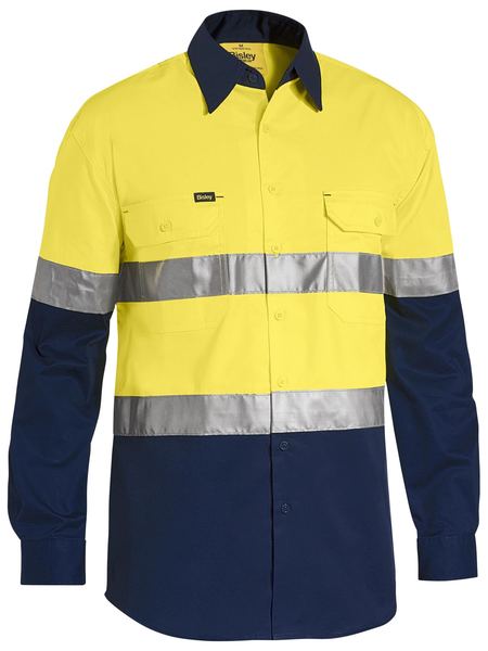 Bisley BS6696T Taped Hi Vis Cool Lightweight L/S Shirt