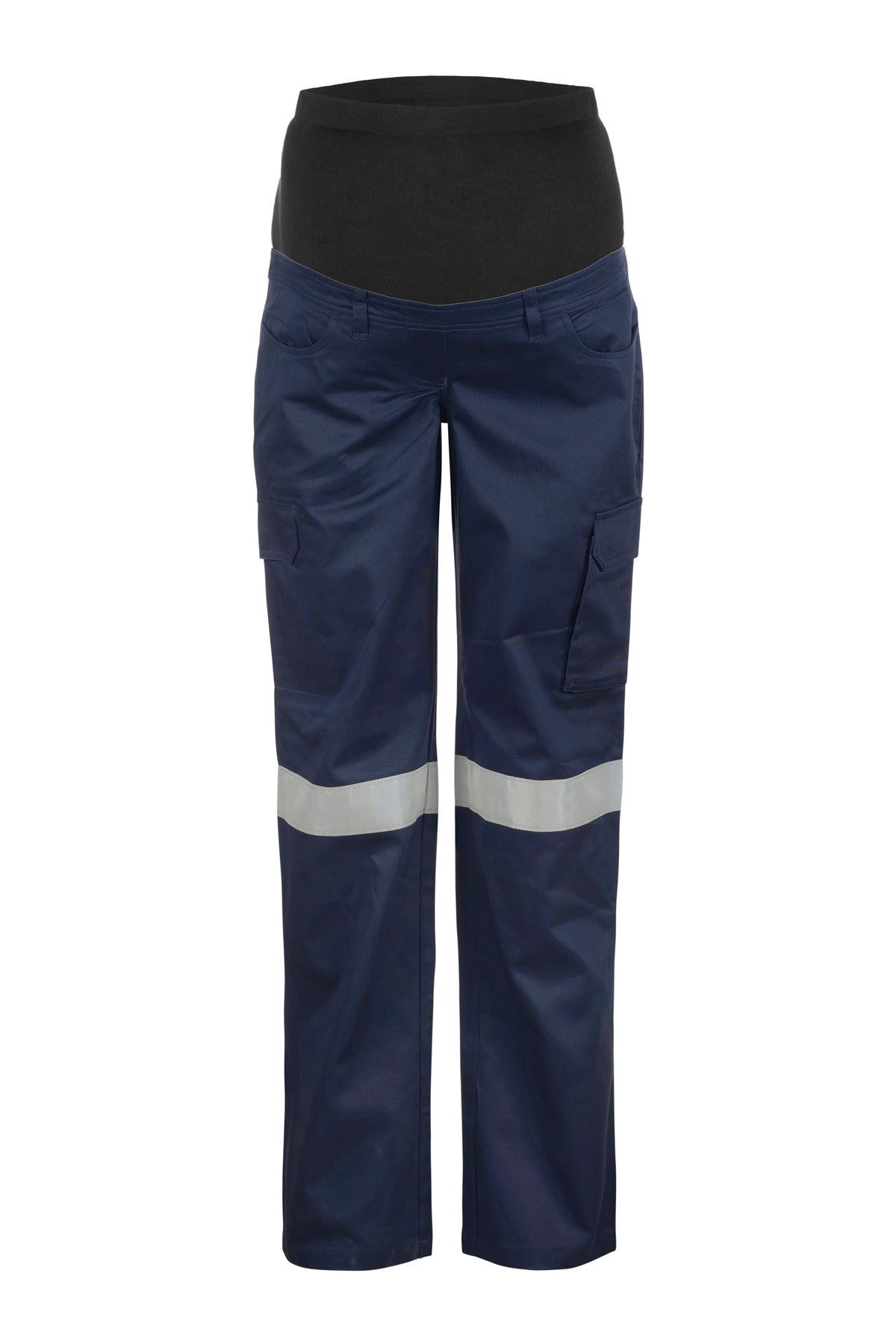 Workcraft WPL080 Maternity Cargo Cotton Drill Trouser-Navy