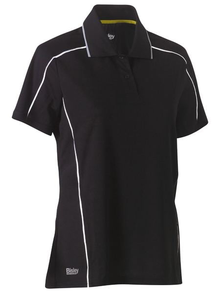 Bisley BKL1425 Women's Cool Mesh Polo With Reflective Piping