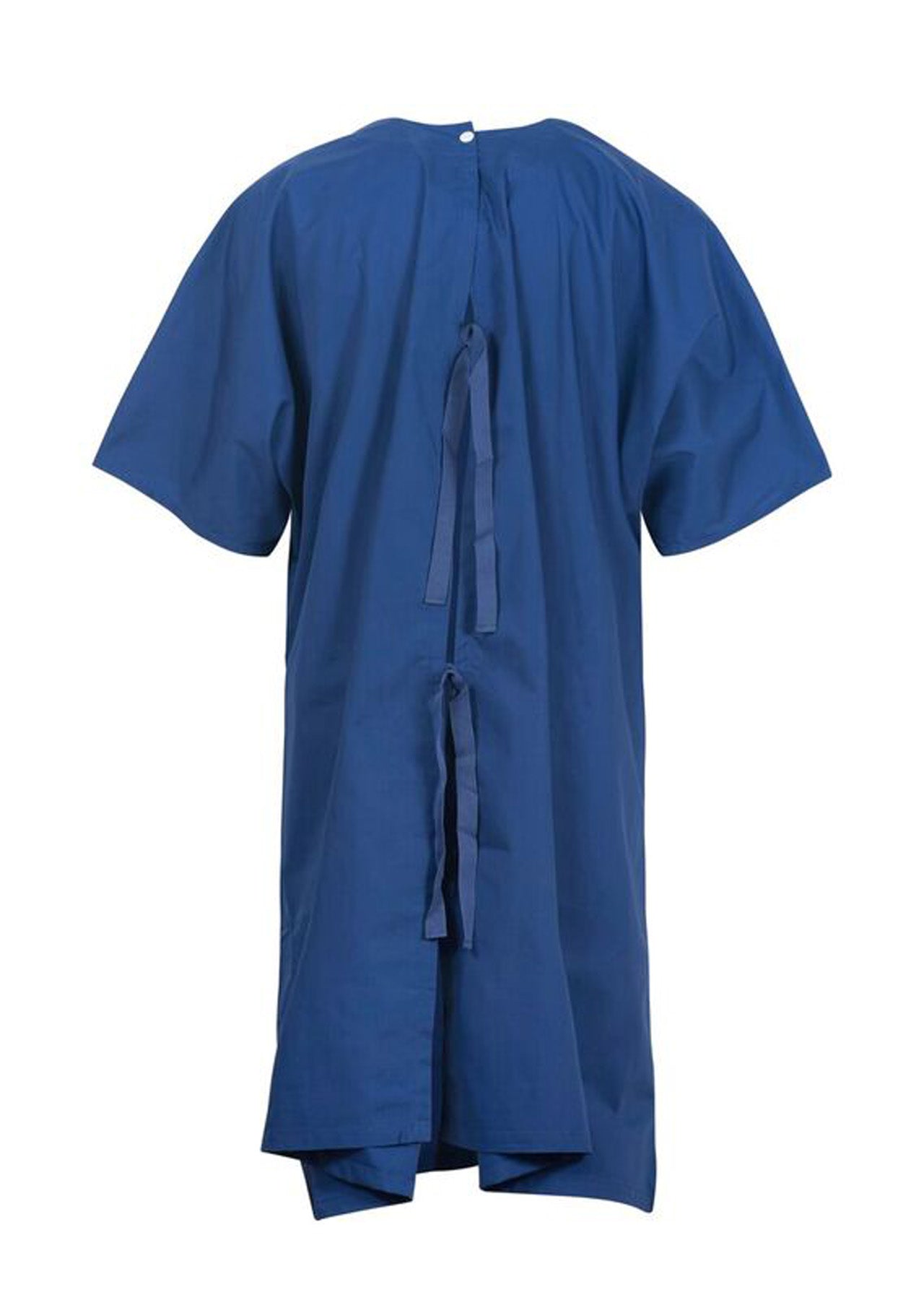 Medi8 M811255 Bariatric Gown With Neck And Shoulder Studs-Dark Blue