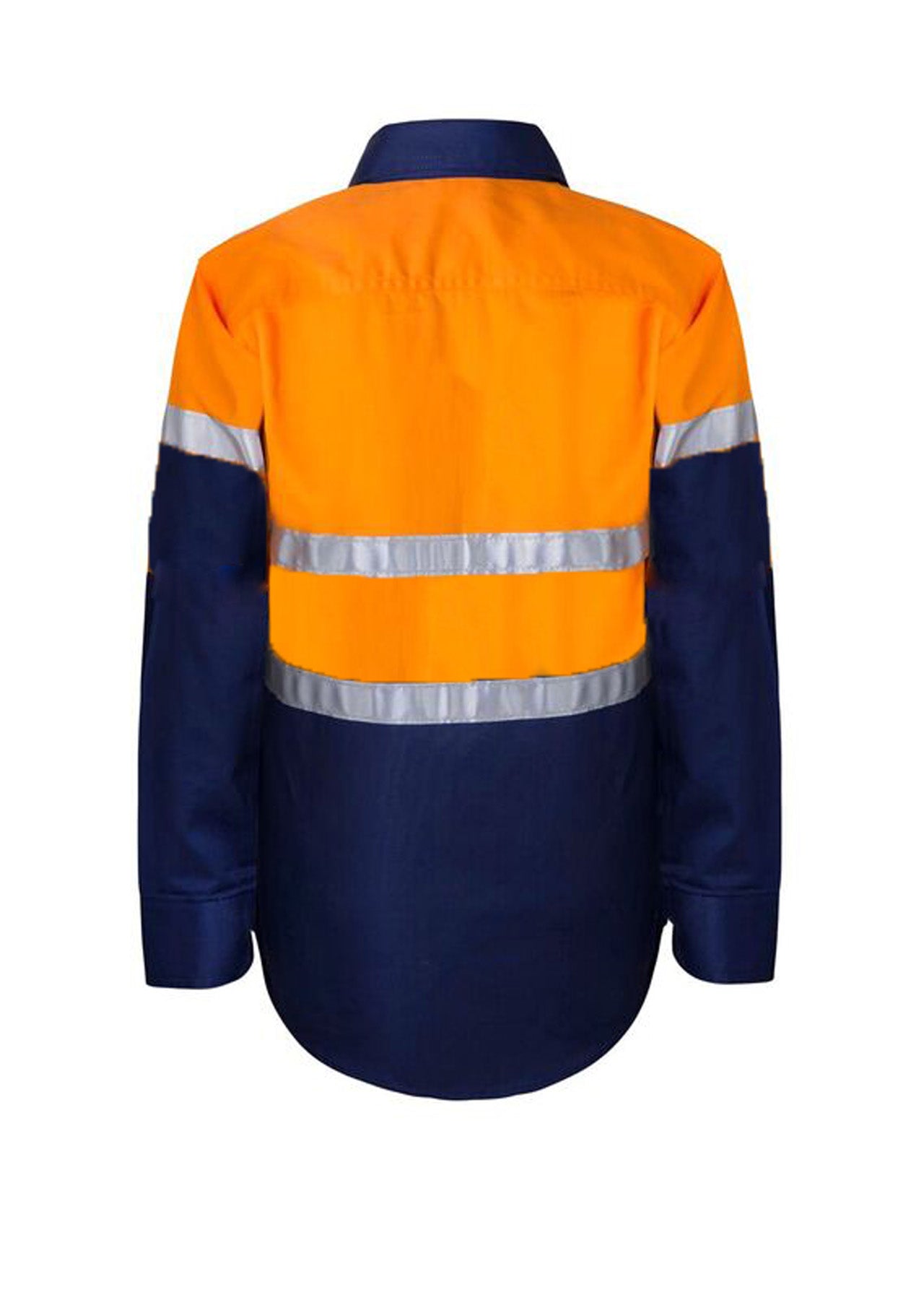 Workcraft WSK125 Kids Hi vis 2 Tone L/sleeve Shirt 3m Tape