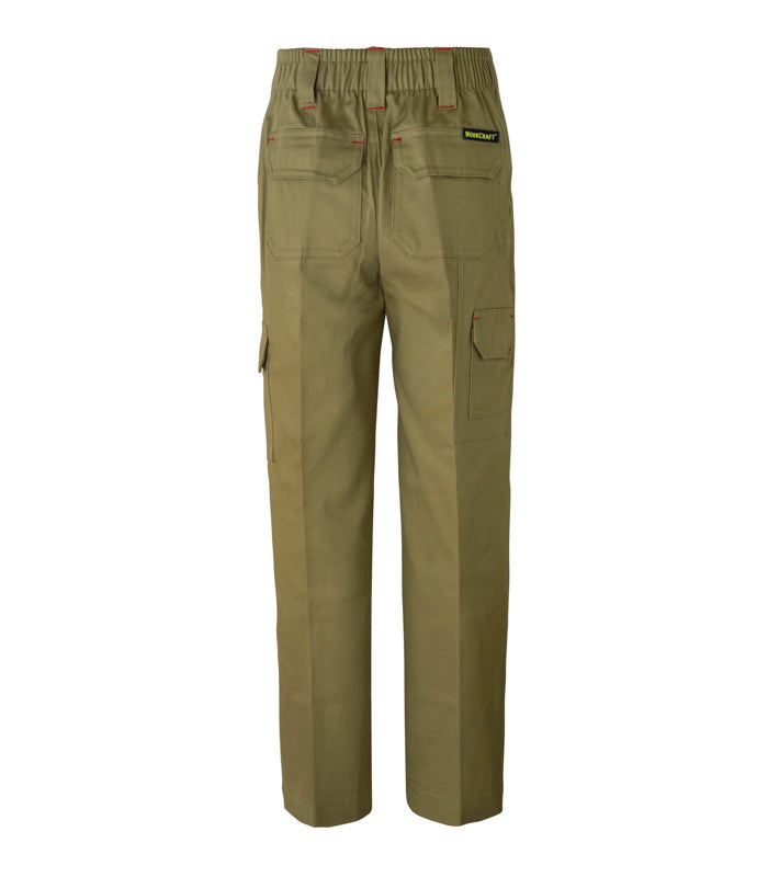 Workcraft WPK503 Kids Midweight Cargo Cotton Drill Trouser