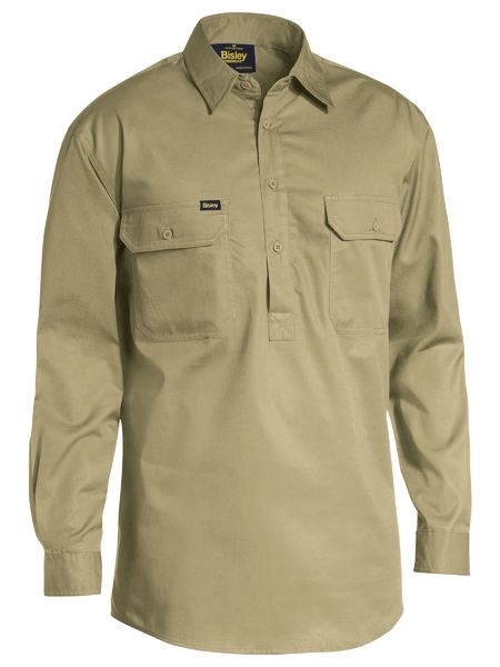 Bisley BSC6820 Closed Front Lightweight Drill L/S Shirt