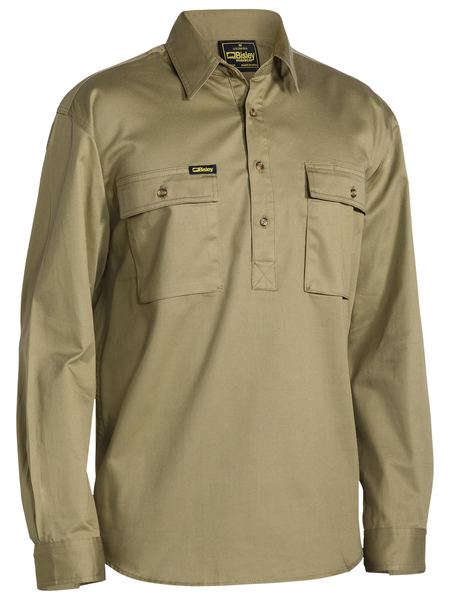 Bisley BSC6433 Closed Front Cotton Drill Shirt