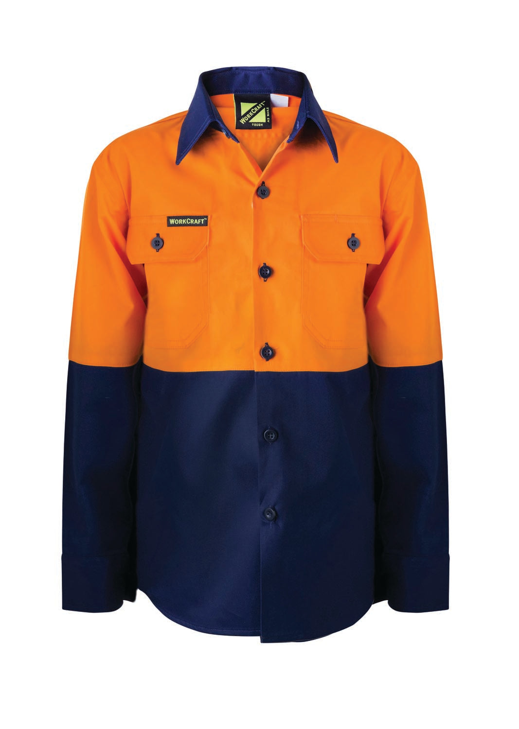 Workcraft WSK127 Kids Hi vis 2 Tone L/sleeve Shirt