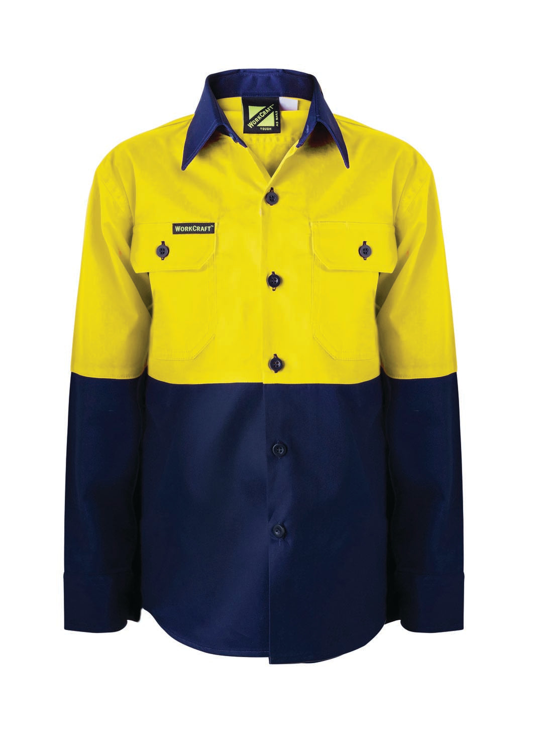 Workcraft WSK127 Kids Hi vis 2 Tone L/sleeve Shirt