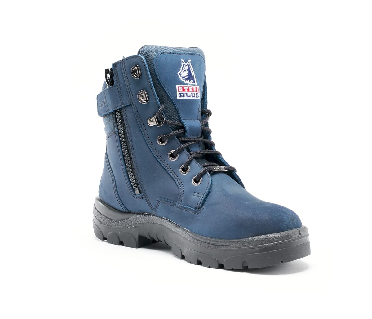 Steel Blue 312361 Southern Cross Zip Safety Boots Blue