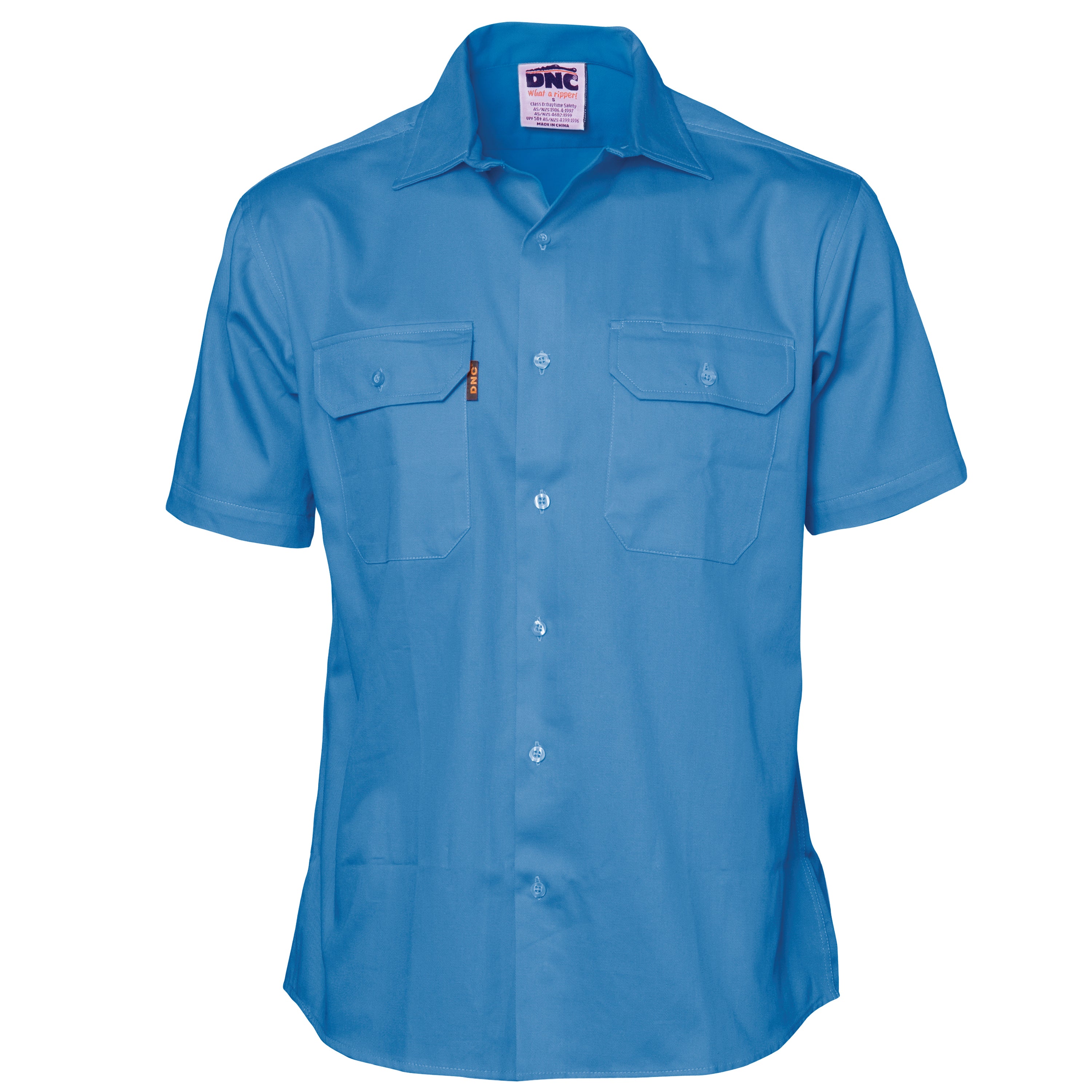DNC 3201 Cotton Drill Work Shirt Short Sleeve