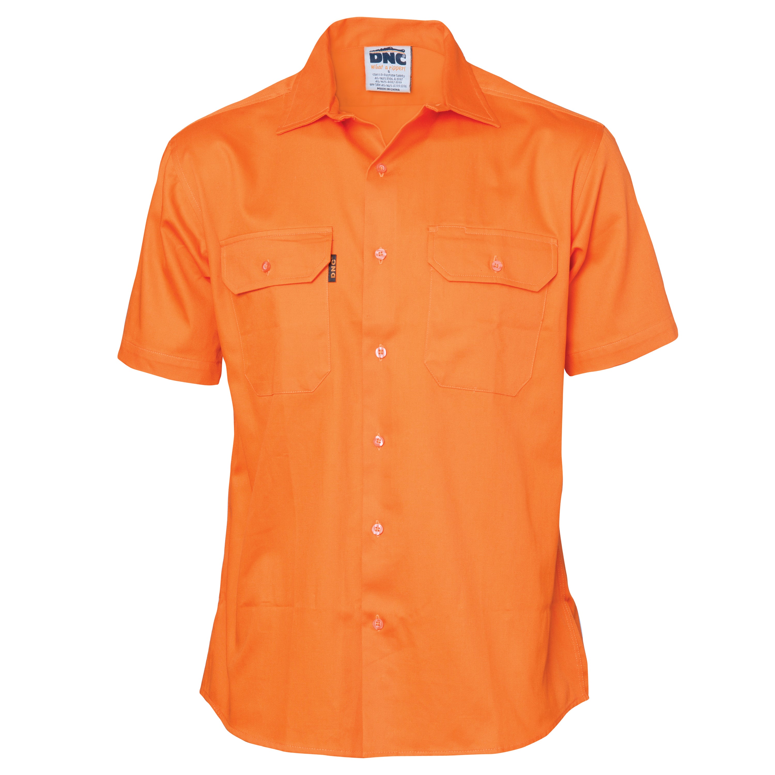 DNC 3201 Cotton Drill Work Shirt Short Sleeve