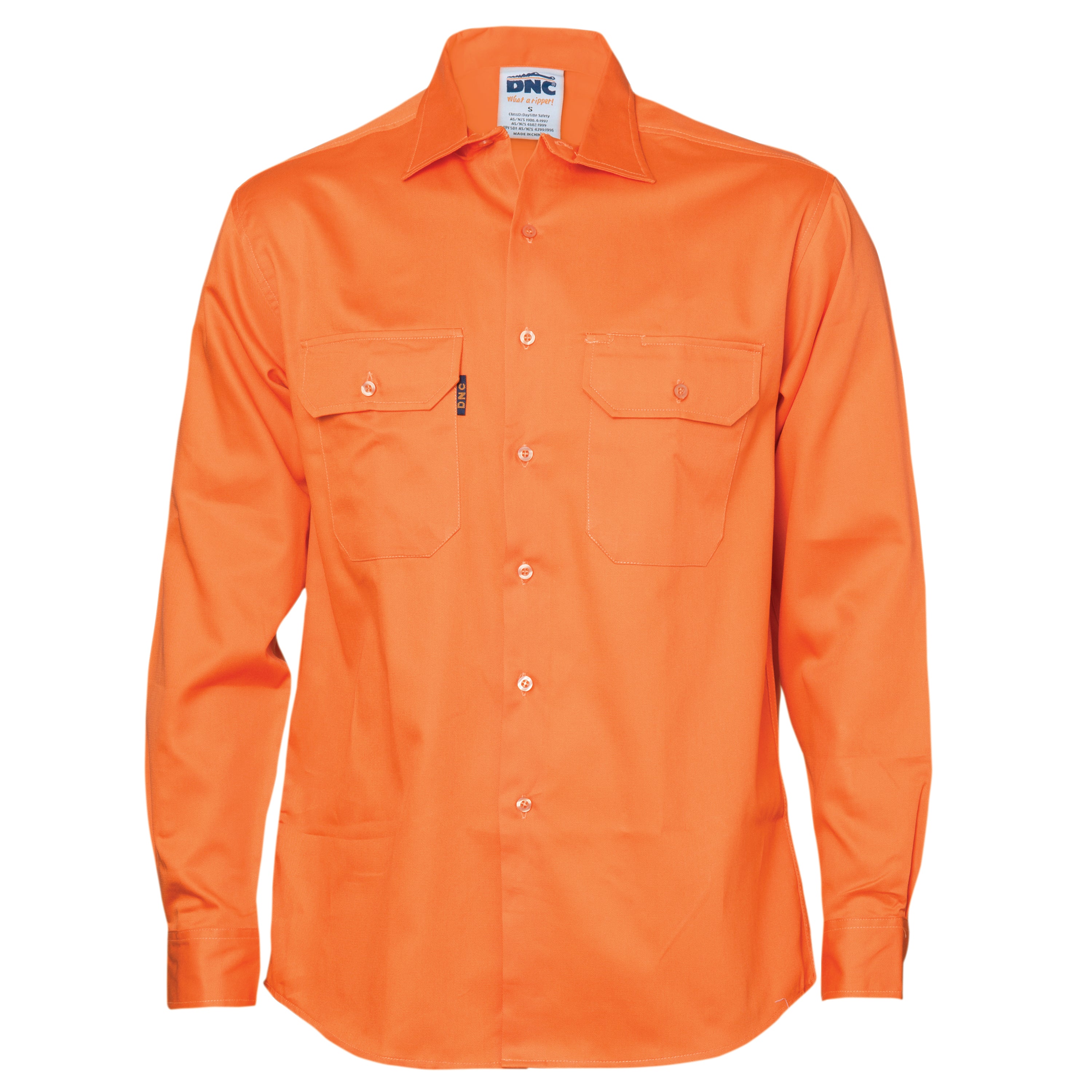 DNC 3202 Cotton Drill Work Shirt Long Sleeve