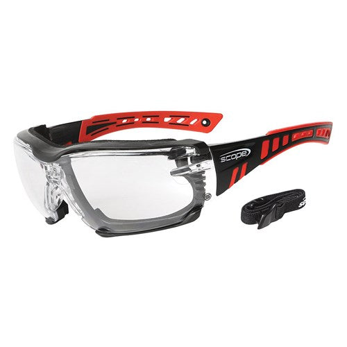 Pro Choice 360RCG Speed Pro Red/Black Frame Titanium AF/AS Clear Lens