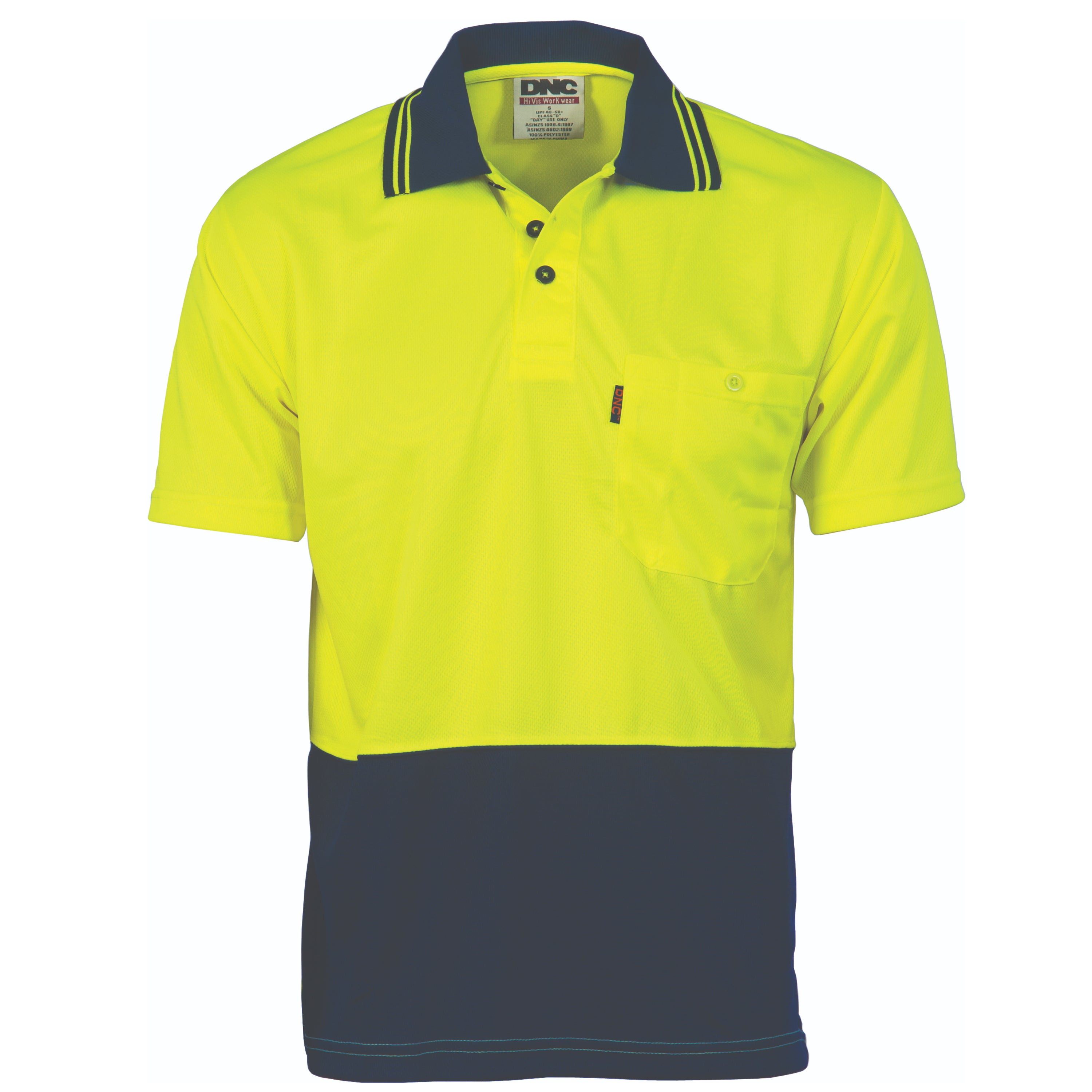 DNC 3811 Hi Vis Cool Breathe Polo Shirt SS