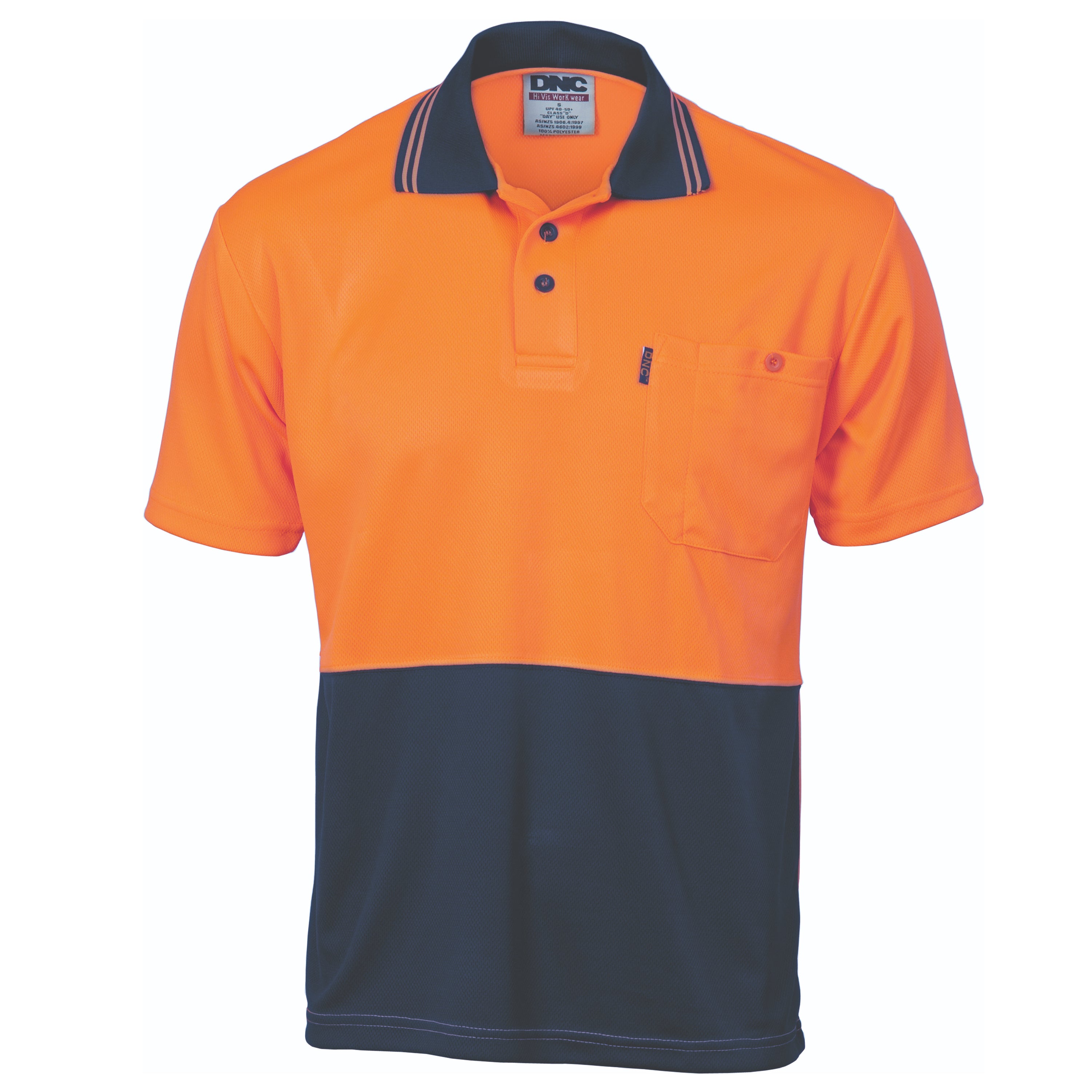 DNC 3811 Hi Vis Cool Breathe Polo Shirt SS