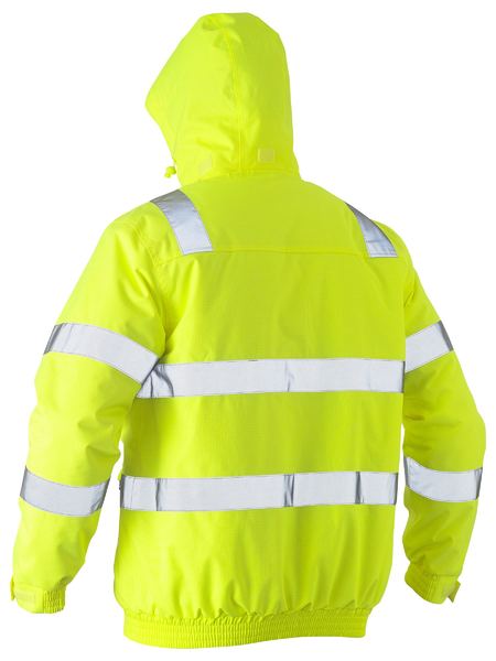 Bisley BJ6770T Taped Hi-vis Wet Weather Bomber Jacket