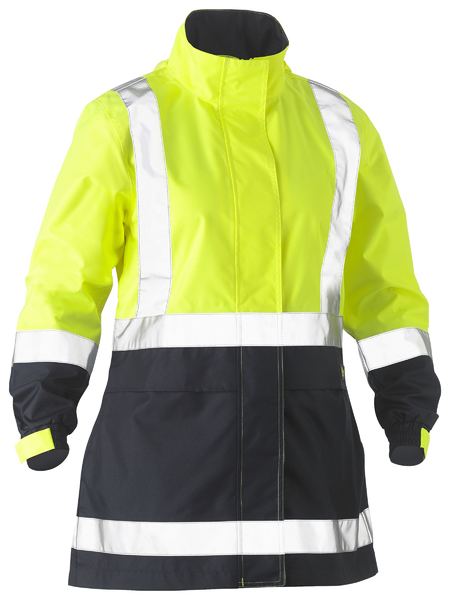 Bisley BJL6966T Women's H Taped Two Tone Hi-Vis Rain Jacket