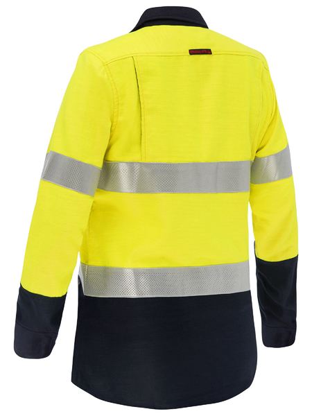 Bisley BL8338T Apex 160 Women's Taped Hi-vis Fr Ripstop Vented Shirt