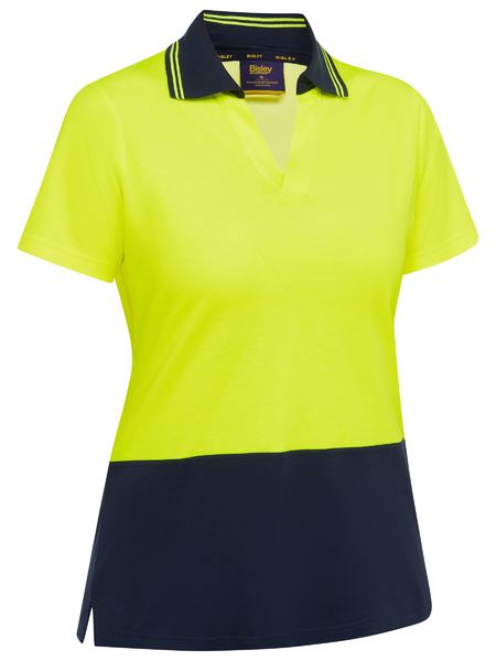 Bisley BKL1234 Women's Hi Vis V-neck Polo