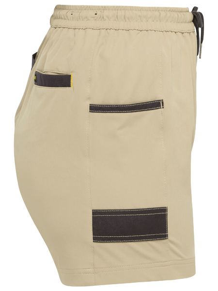 Bisley BSHL1331 Women's Flex And Move 4-way Stretch Elastic Waist Short