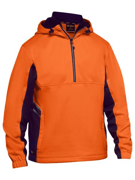 Bisley BK6571 Hi Vis Liquid Repellent Fleece Hoodie