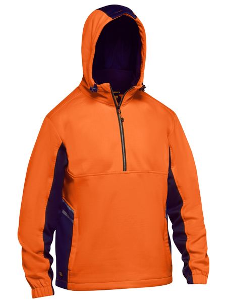 Bisley BK6571 Hi Vis Liquid Repellent Fleece Hoodie