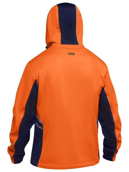 Bisley BK6571 Hi Vis Liquid Repellent Fleece Hoodie