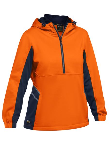 Bisley BKL6571 Women’s Hi Vis Liquid Repellent Fleece Hoodie